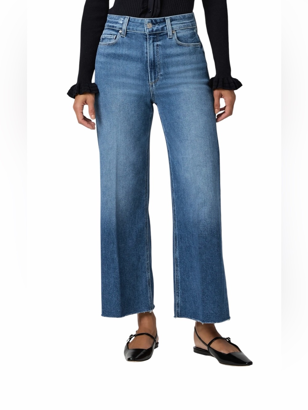 Paige‎ Anessa high rise Wide Leg Jean size 31